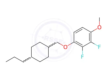 Chemical structure of 2,3-Difluoro-4-[(trans-4-propylcyclohexyl)methoxy]anisole