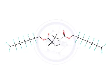 Chemical structure of BIS(1H,1H,7H-PERFLUOROHEPTYL)DICAMPHORATE