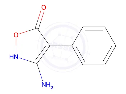 Chemical structure of 3-Amino-4-phenylisoxazol-5-ol