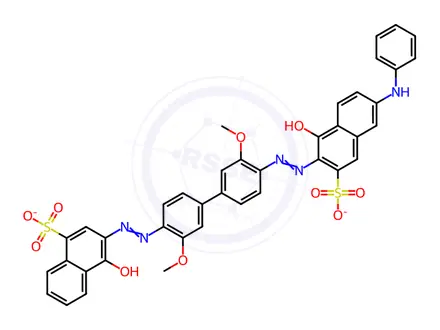 Chemical structure of Direct Blue 168