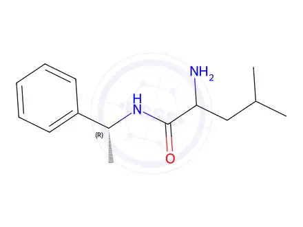 Chemical structure of 2-Amino-4-methyl-N-((R)-1-phenylethyl)pentanamide
