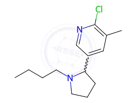 Chemical structure of 5-(1-Butylpyrrolidin-2-yl)-2-chloro-3-methylpyridine