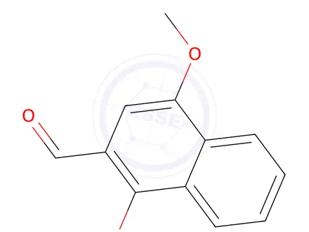 Chemical structure of 1,4-dimethoxynaphthalene-2-carbaldehyde
