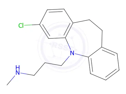 Chemical structure of N-DESMETHYLCLOMIPRAMINE HYDROCHLORIDE