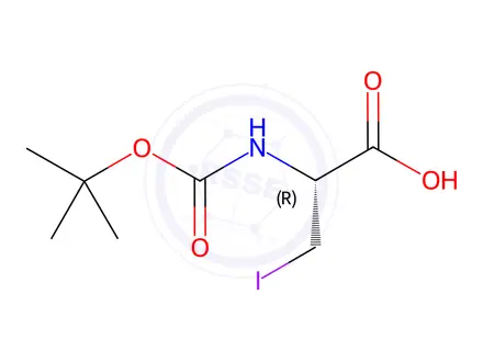 Chemical structure of N-Boc-3-iodo-L-alanine