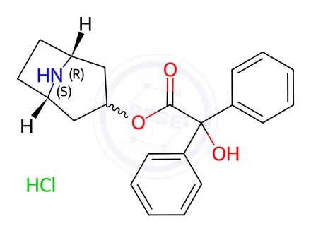 Chemical structure of Trospium Chloride EP Impurity B(Hydrochloride)