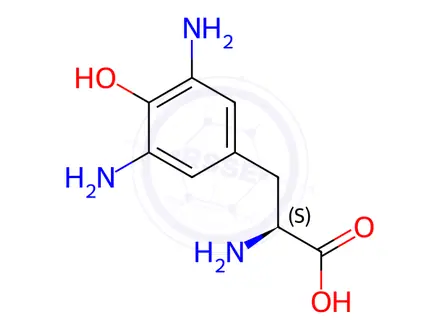 Chemical structure of Diamino-L-Tyrosine