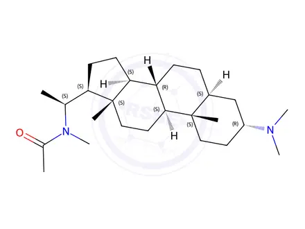 Chemical structure of N-[(20S)-3α-Dimethylamino-5α-pregnan-20-yl]-N-methylacetamide