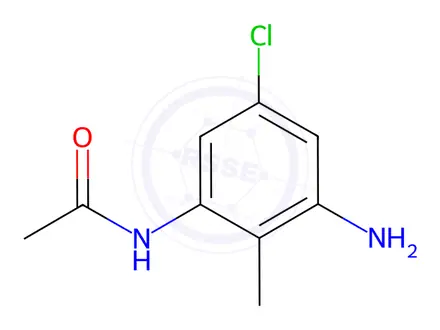 Chemical structure of N-(3-Amino-5-chloro-2-methylphenyl)acetamide