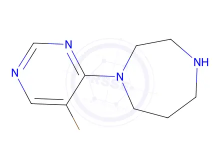 Chemical structure of 1-(5-Bromopyrimidin-4-yl)-1,4-diazepane