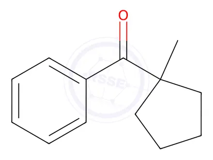 Chemical structure of 1-Methylcyclopentyl phenyl ketone