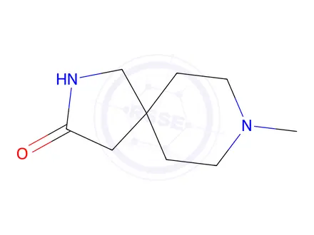 Chemical structure of 8-methyl-2,8-diazaspiro[4.5]decan-3-one