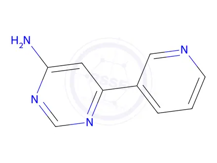 Chemical structure of 6-(Pyridin-3-yl)pyrimidin-4-amine