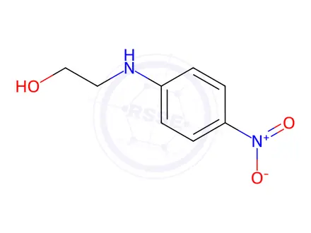 Chemical structure of 2-((4-Nitrophenyl)amino)ethanol