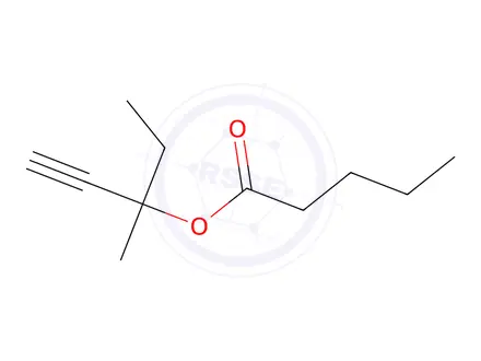 Chemical structure of 1-Ethynyl-1-methylpropylvalerate