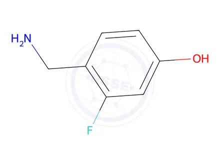 Chemical structure of 4-(Aminomethyl)-3-fluorophenol