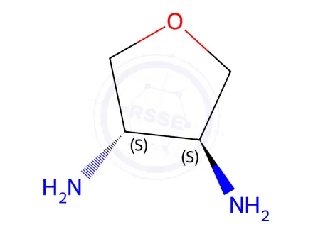 Chemical structure of (3S,4S)-Tetrahydrofuran-3,4-diamine