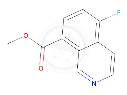 Chemical structure of methyl 5-fluoroisoquinoline-8-carboxylate