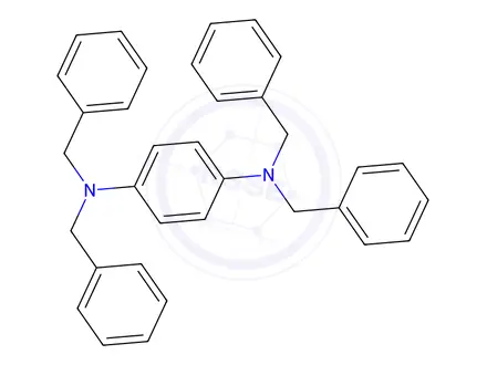 Chemical structure of N1,N1,N4,N4-Tetrabenzylbenzene-1,4-diamine