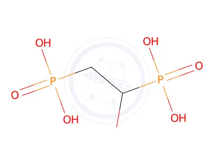 Chemical structure of Hydroxyethylenediphosphonic Acid