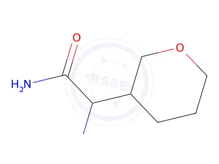 Chemical structure of 2-Amino-2-(tetrahydro-2h-pyran-3-yl)acetamide