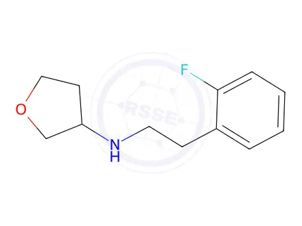 Chemical structure of n-(2-Fluorophenethyl)tetrahydrofuran-3-amine