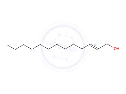 Chemical structure of trans-2-Tridecen-1-ol