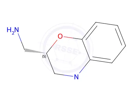 Chemical structure of (S)-(4-methyl-3,4-dihydro-2H-benzo[b][1,4]oxazin-2-yl)methanamine