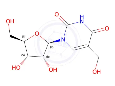 Chemical structure of 5-Hydroxymethyl uridine