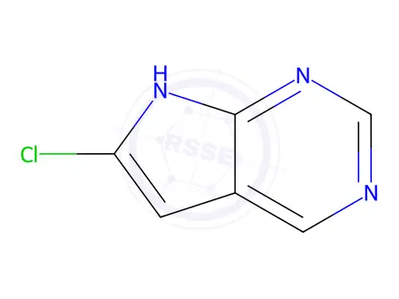 Chemical structure of 6-Chloro-7H-pyrrolo[2,3-d]pyrimidine