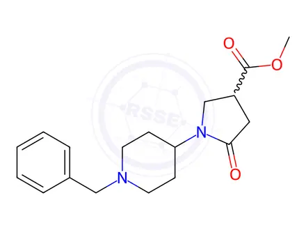 Chemical structure of Methyl 1-(1-benzylpiperidin-4-yl)-5-oxopyrrolidine-3-carboxylate