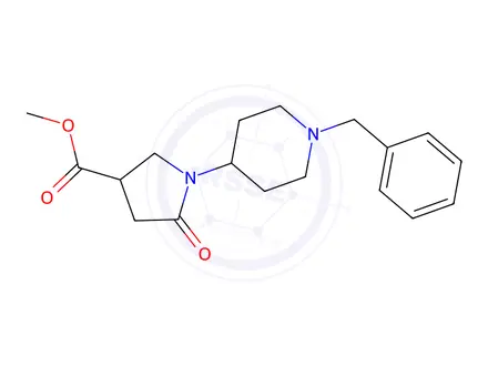 Chemical structure of Methyl 1-(1-benzylpiperidin-4-yl)-5-oxopyrrolidine-3-carboxylate