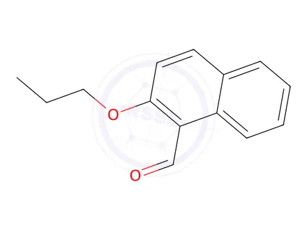 Chemical structure of 2-propoxynaphthalene-1-carbaldehyde