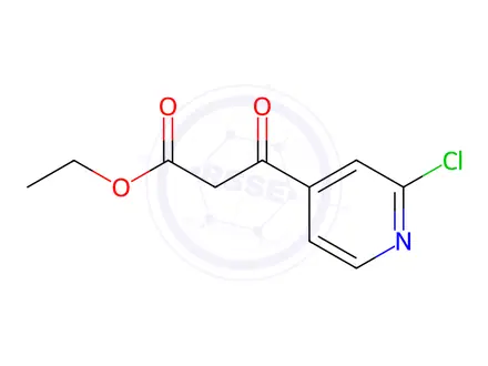Chemical structure of Ethyl 3-(2-chloropyridin-4-yl)-3-oxopropanoate