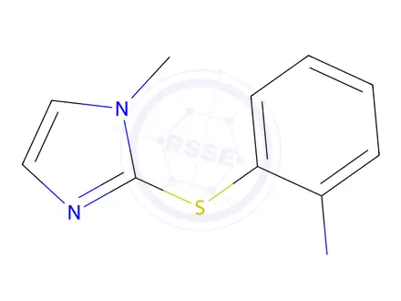 Chemical structure of 2-[(1-methyl-1H-imidazol-2-yl)sulfanyl]aniline