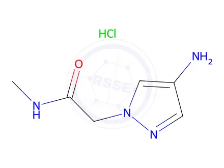 Chemical structure of 2-(4-Amino-1H-pyrazol-1-yl)-N-methylacetamide hydrochloride