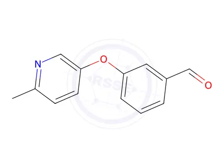 Chemical structure of 3-((6-Methylpyridin-3-yl)oxy)benzaldehyde