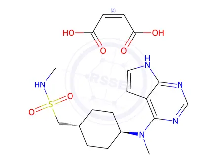 Chemical structure of Oclacitinib maleate