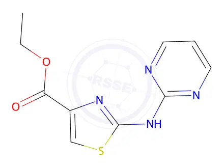 Chemical structure of Ethyl 2-(pyrimidin-2-ylamino)thiazole-4-carboxylate