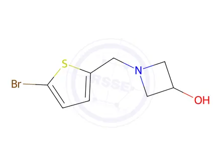 Chemical structure of 1-[(5-bromothiophen-2-yl)methyl]azetidin-3-ol