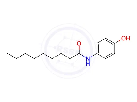 Chemical structure of N-(4-hydroxyphenyl)nonanamide