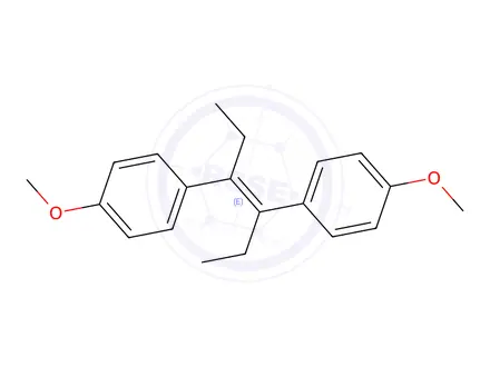 Chemical structure of Diethylstilbestrol Impurity 2