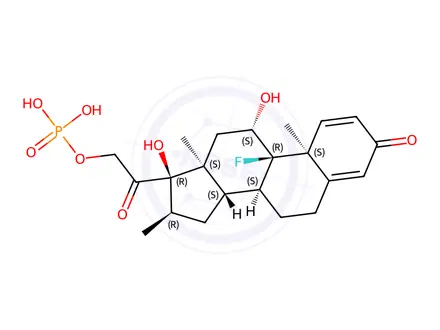 Chemical structure of Dexamethasone Phosphate