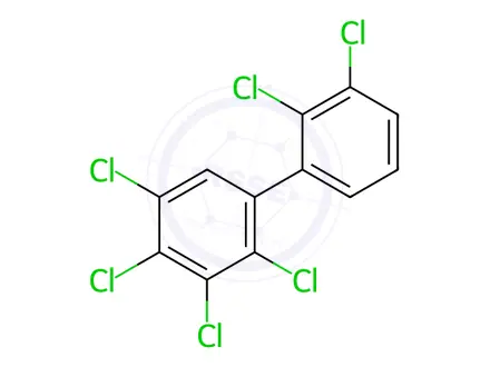 Chemical structure of 2,2',3,3',4,5-Hexachlorobiphenyl