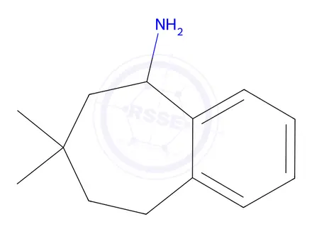 Chemical structure of 7,7-Dimethyl-6,7,8,9-tetrahydro-5h-benzo[7]annulen-5-amine