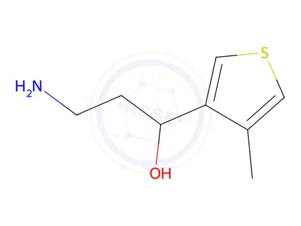 Chemical structure of 3-Amino-1-(4-methylthiophen-3-yl)propan-1-ol