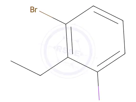 Chemical structure of 1-bromo-2-ethyl-3-iodobenzene