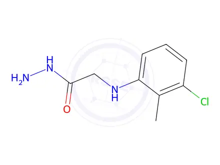 Chemical structure of 2-((3-Chloro-2-methylphenyl)amino)acetohydrazide