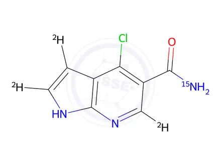 Chemical structure of Peficitinib Impurity 15-d3,15N