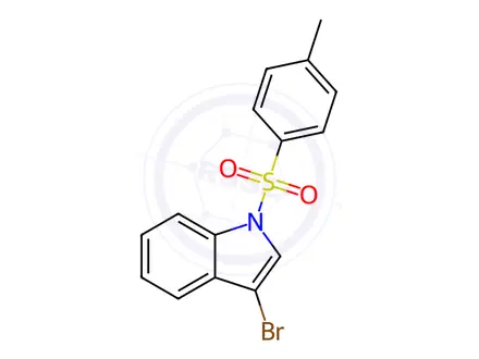 Chemical structure of 3-Bromo-1-(p-toluenesulfonyl)indole